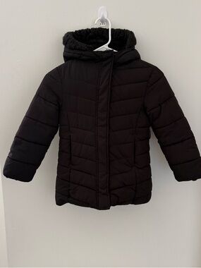 The Children’s Place Puffer Coat Winter Jacket Black 5/6